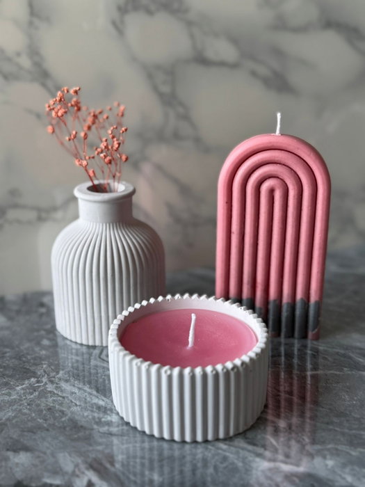 Aberto Design Glamour Candle 14ST - Conjunto de Velas de Soya y Concreto Aberto Design Glamour Candle 14ST - Conjunto de Velas de Soya y Concreto